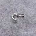 l love you stainless steel ring for men silver ring adjustable open finger rings